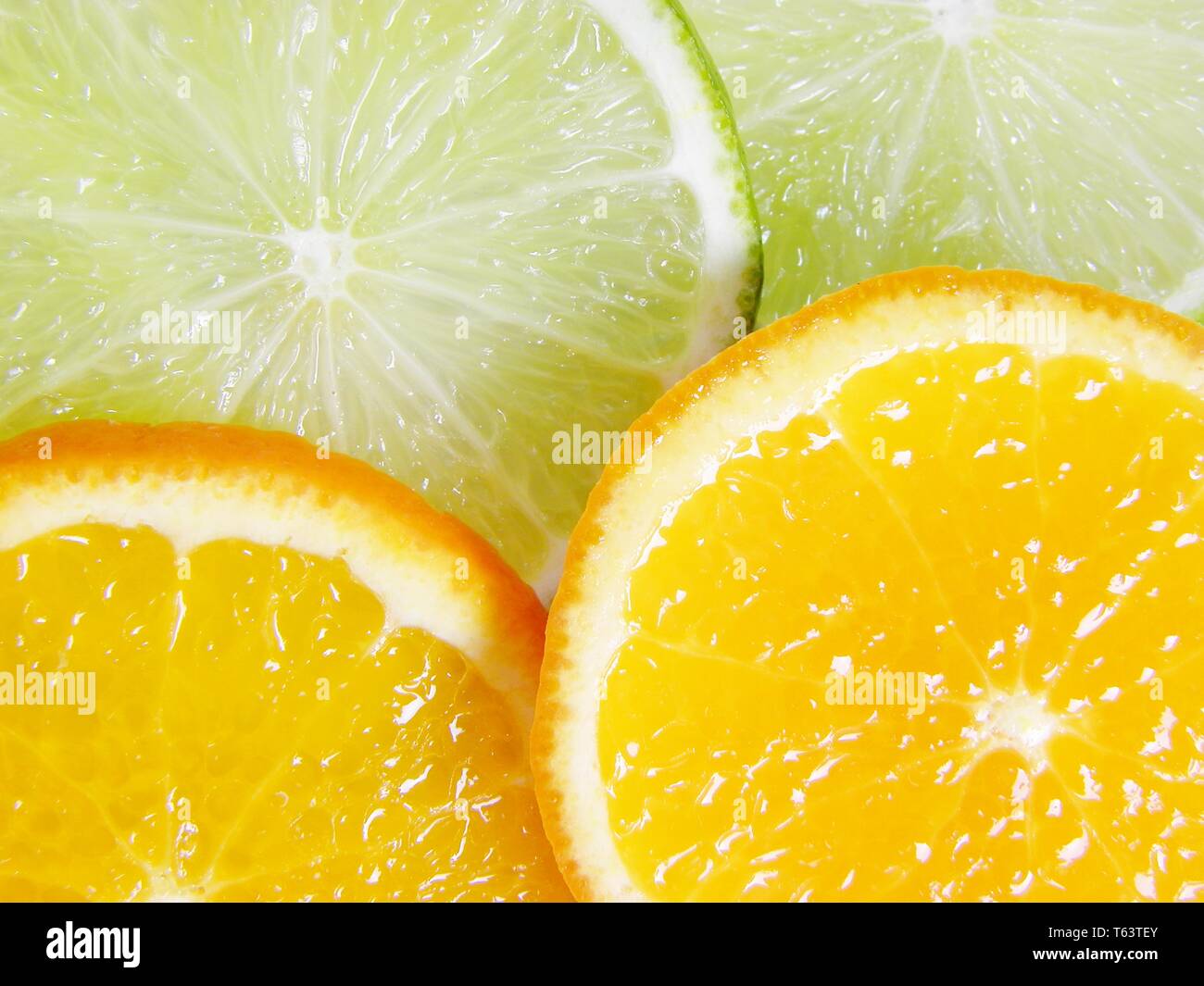 Lime and mandarin Stock Photo Alamy
