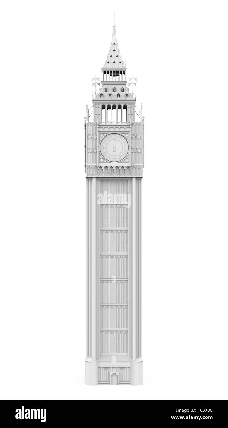 Big Ben Isolated Stock Photo Alamy