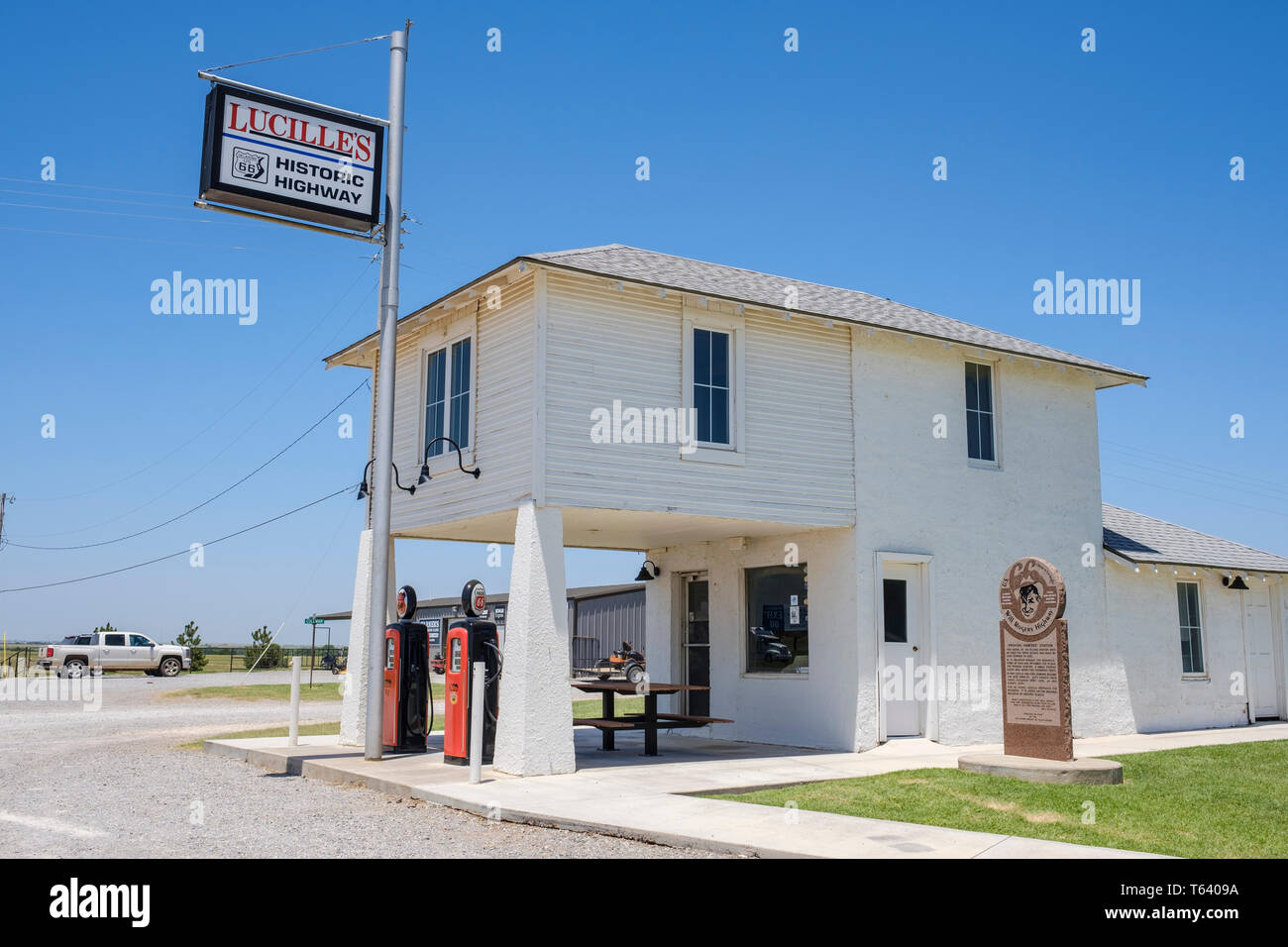 Historic Provine Service Station (Original Lucille’s) on U.S. Route 66