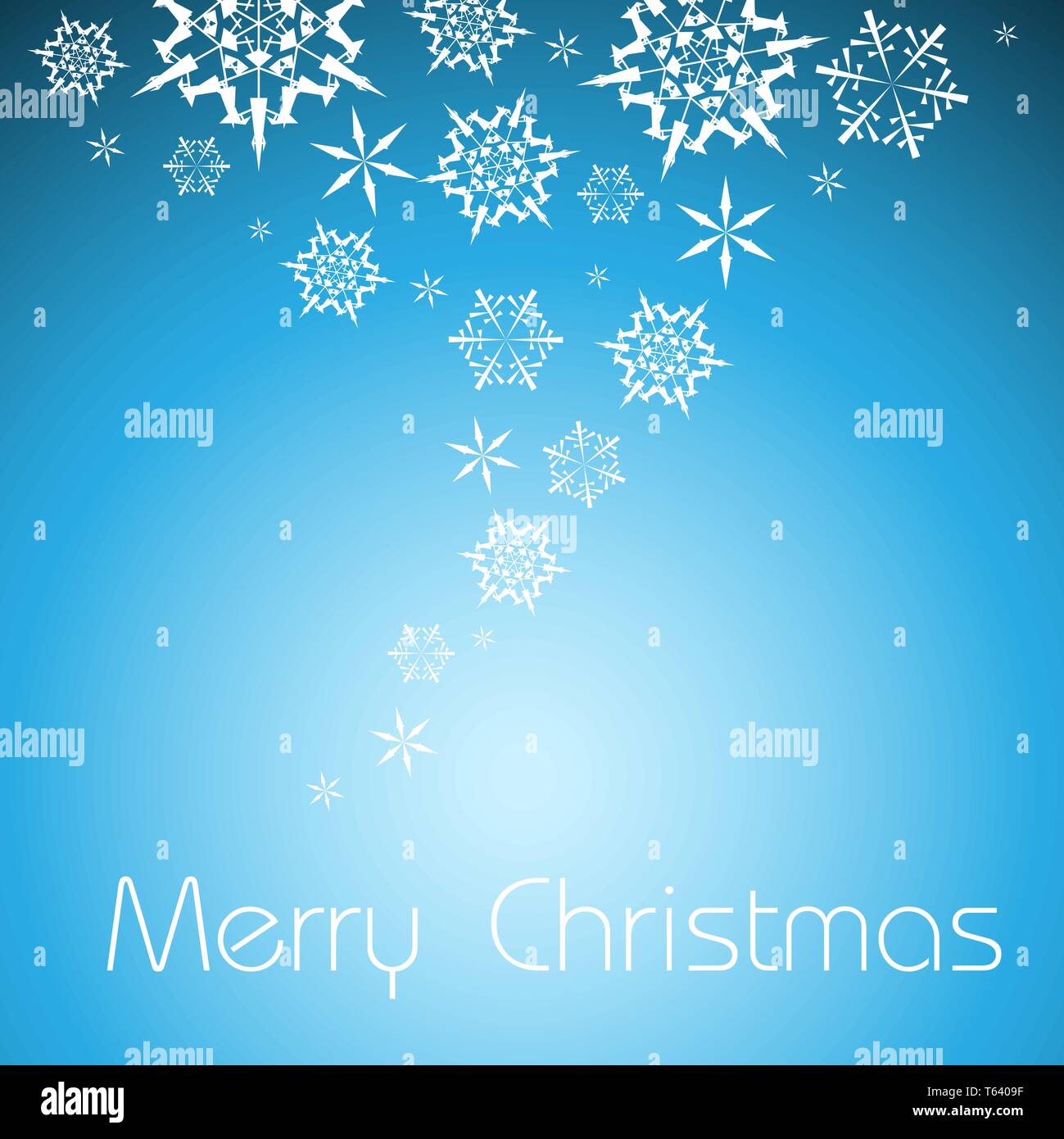 Vector Christmas background with white snowflakes and place for your ...