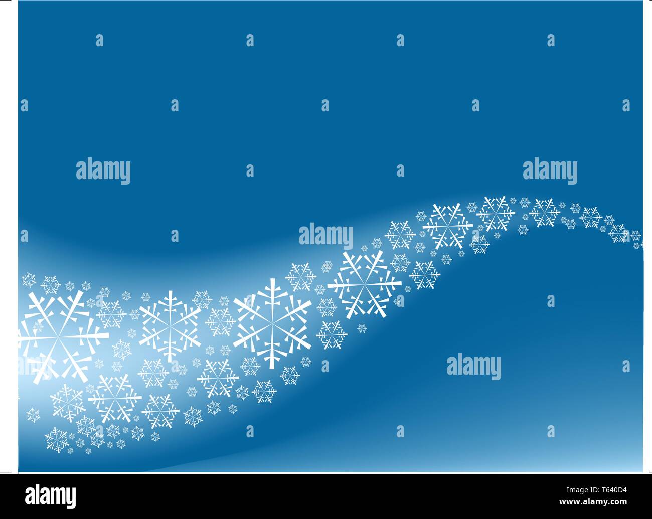 Vector Christmas background with white snowflakes and place for your ...