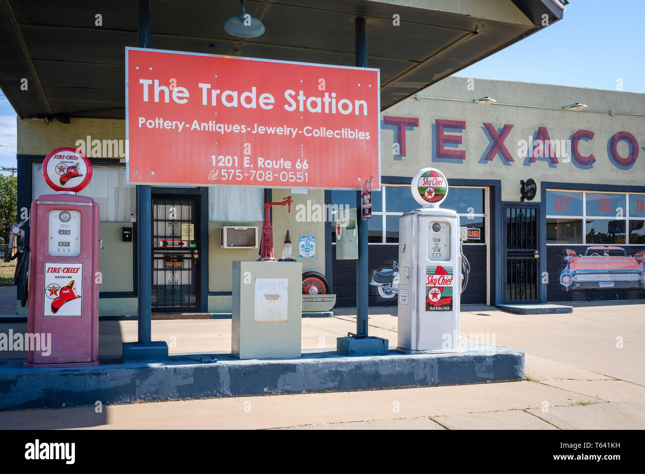 The Trade Station in Tucumcari on U.S. Route 66 in Tucumcari, New