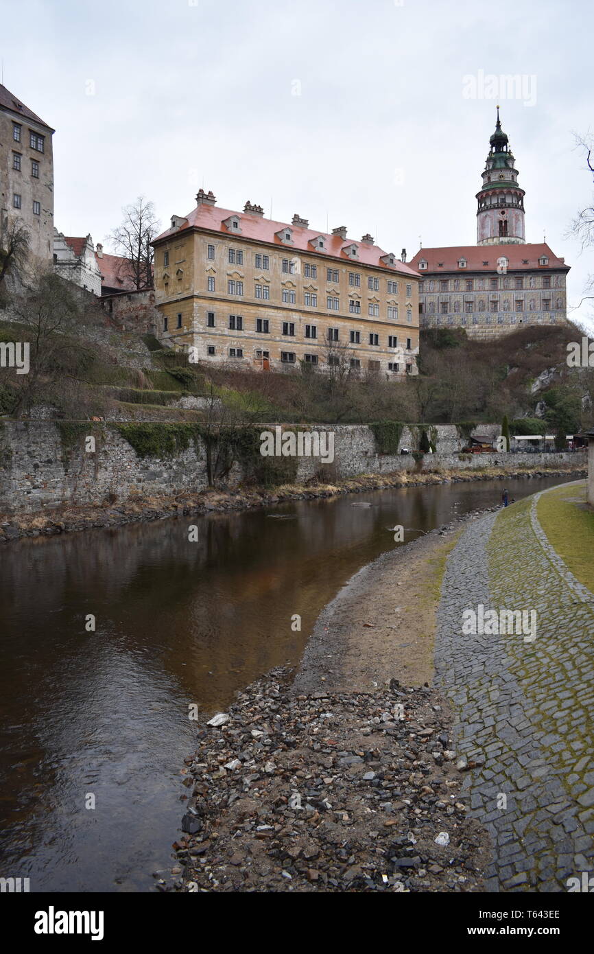 Kresty Krumlov Czech Republic March 18, 2017 Travel Czech Rep Best 10 Top 10 Travel More Czech Rep Beautiful Scenery History Historical Travel Europe Stock Photo