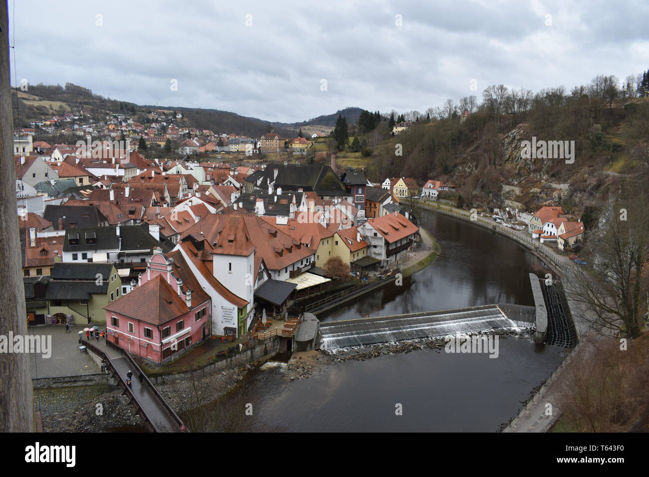 Kresty Krumlov Czech Republic March 18, 2017 Travel Czech Rep Best 10 Top 10 Travel More Czech Rep Beautiful Scenery History Historical Travel Europe Stock Photo