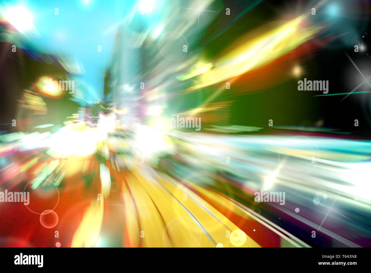 Abstract blurred light trails hi-res stock photography and images - Alamy