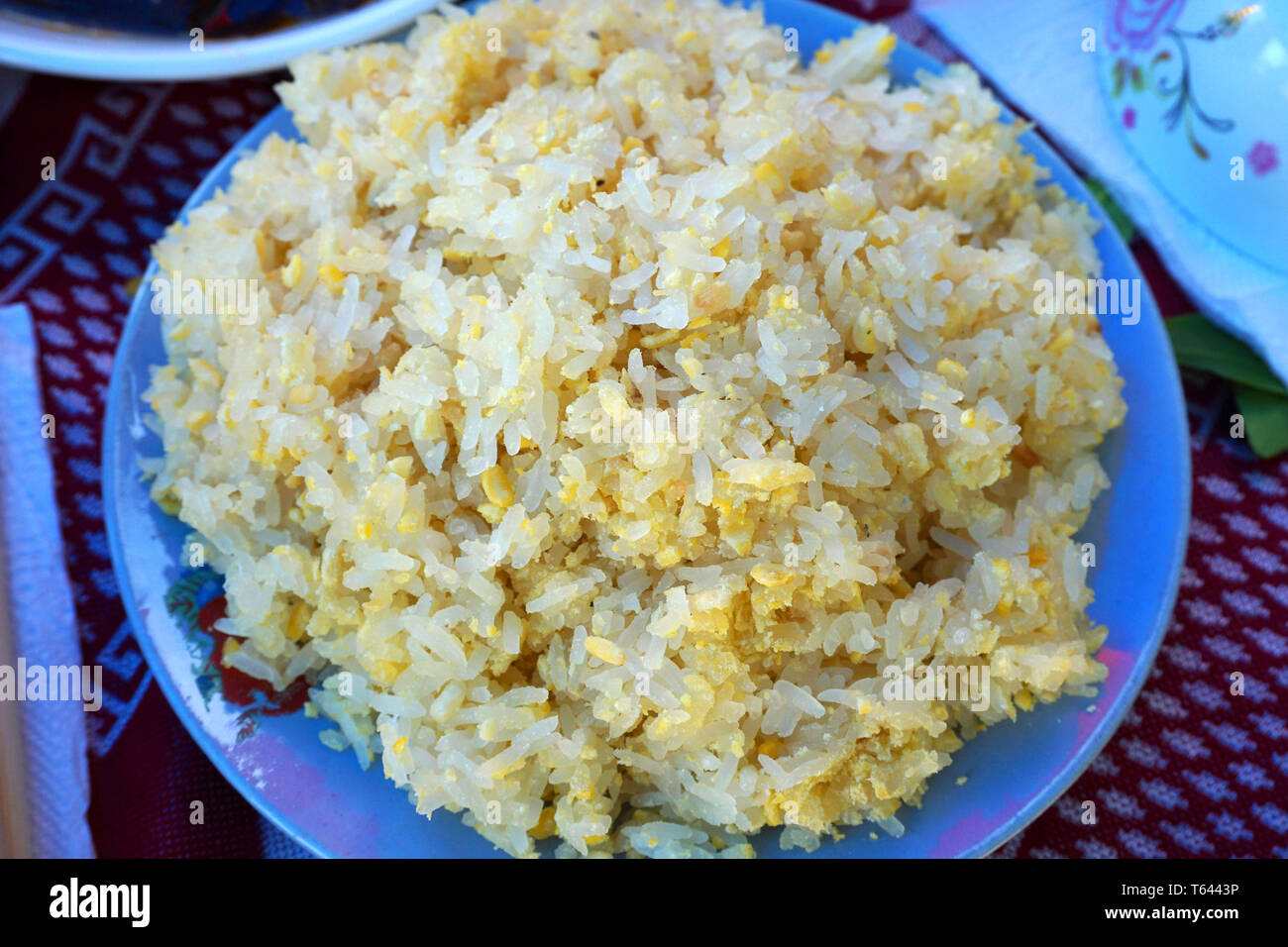 Delicious sticky rice with mung bean glutinous rice coconut cream