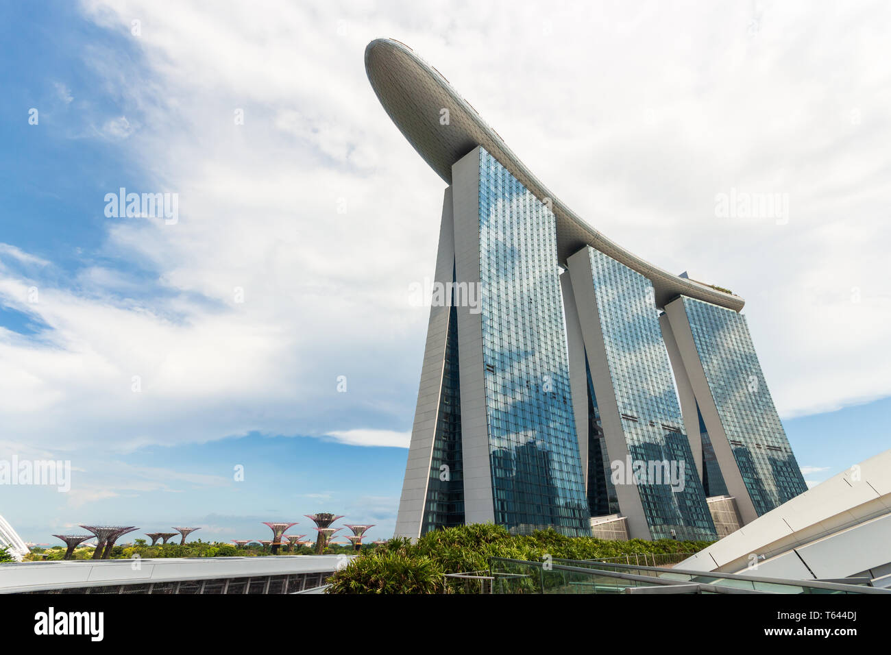 Singapore cityscape in daytime . Ant eye view . Stock Photo