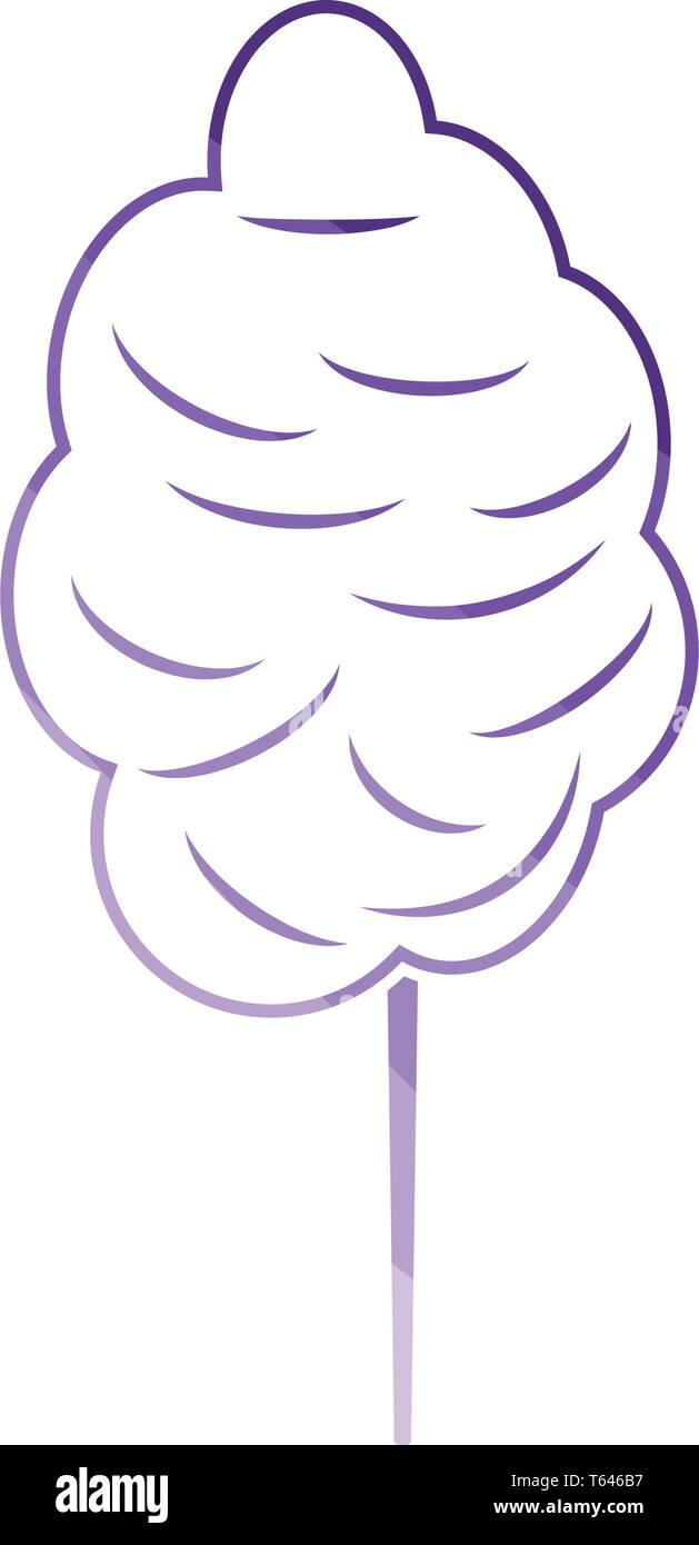 Amusement park cotton candy Stock Vector Images - Alamy