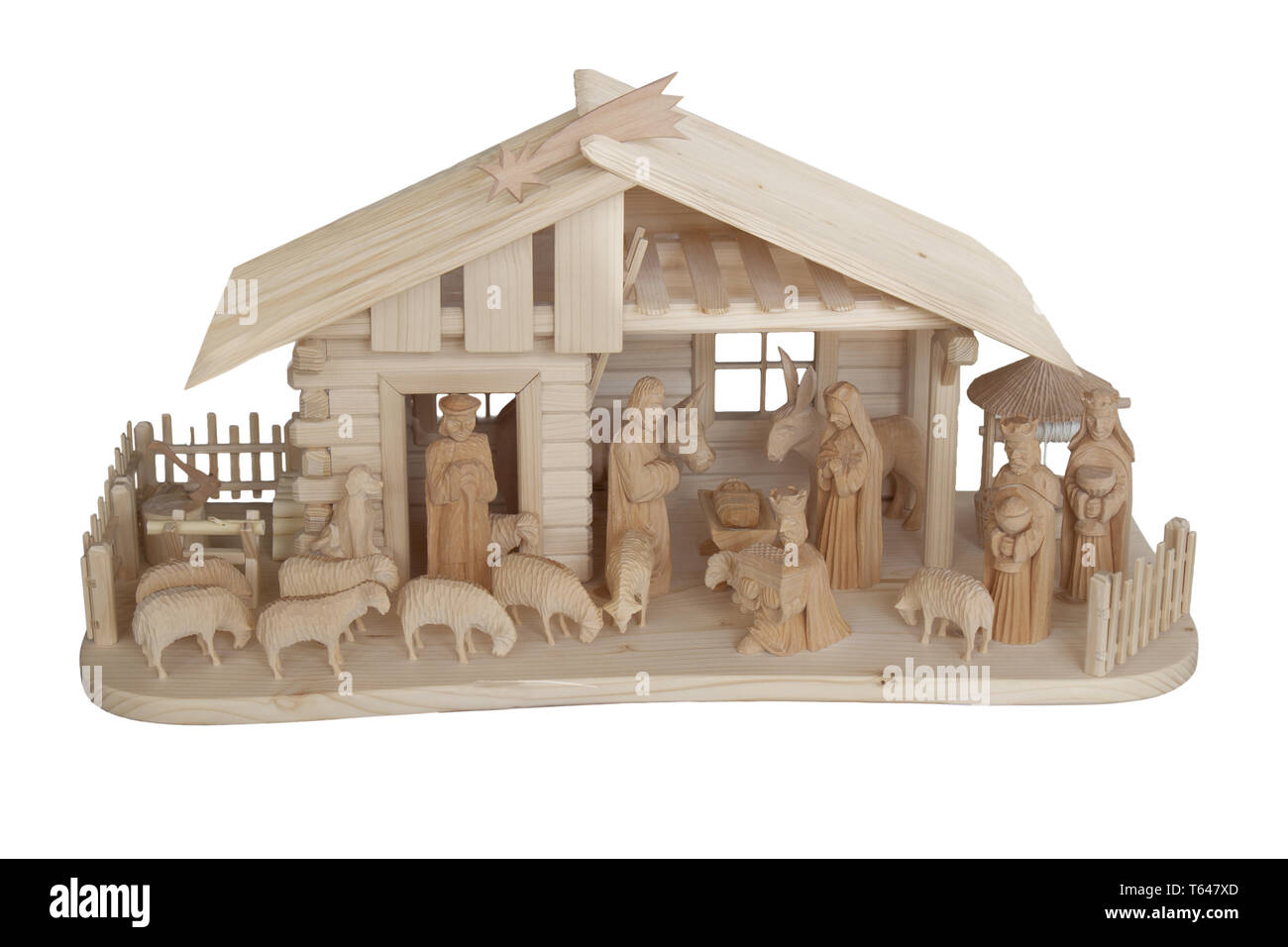 Scene Christmas Crib Made Wood High Resolution Stock Photography And Images Alamy
