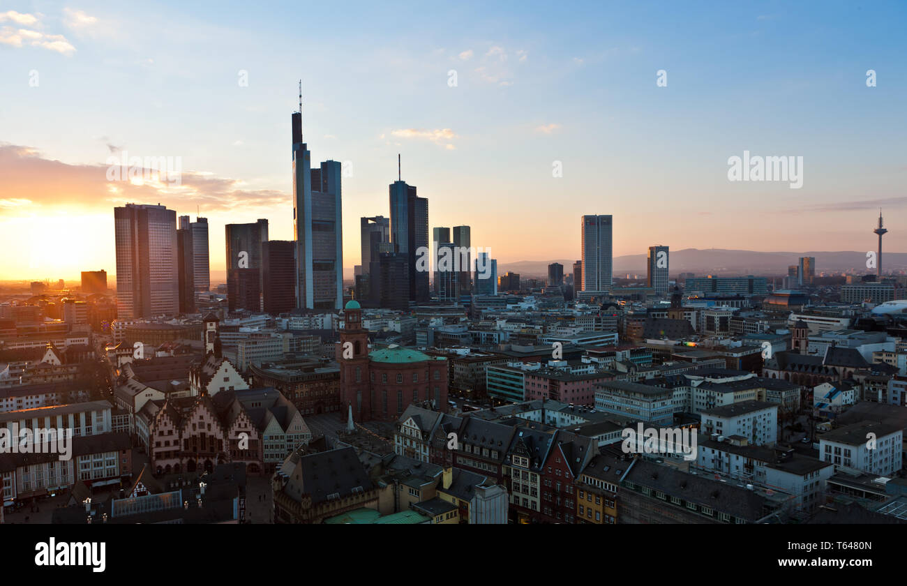 Frankfurt City, Skyline, Germany Stock Photo - Alamy