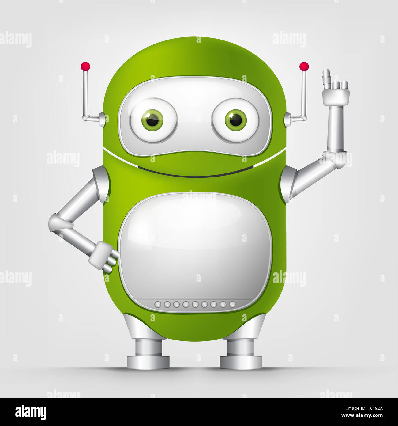 Cartoon Character Android Stock Photo - Alamy