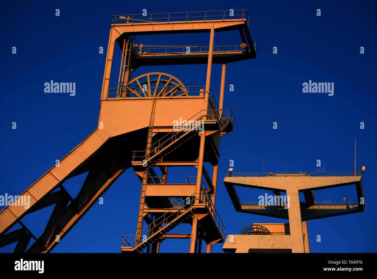 Head Tower, Goettelborn Mine, Saarland, Germany Stock Photo