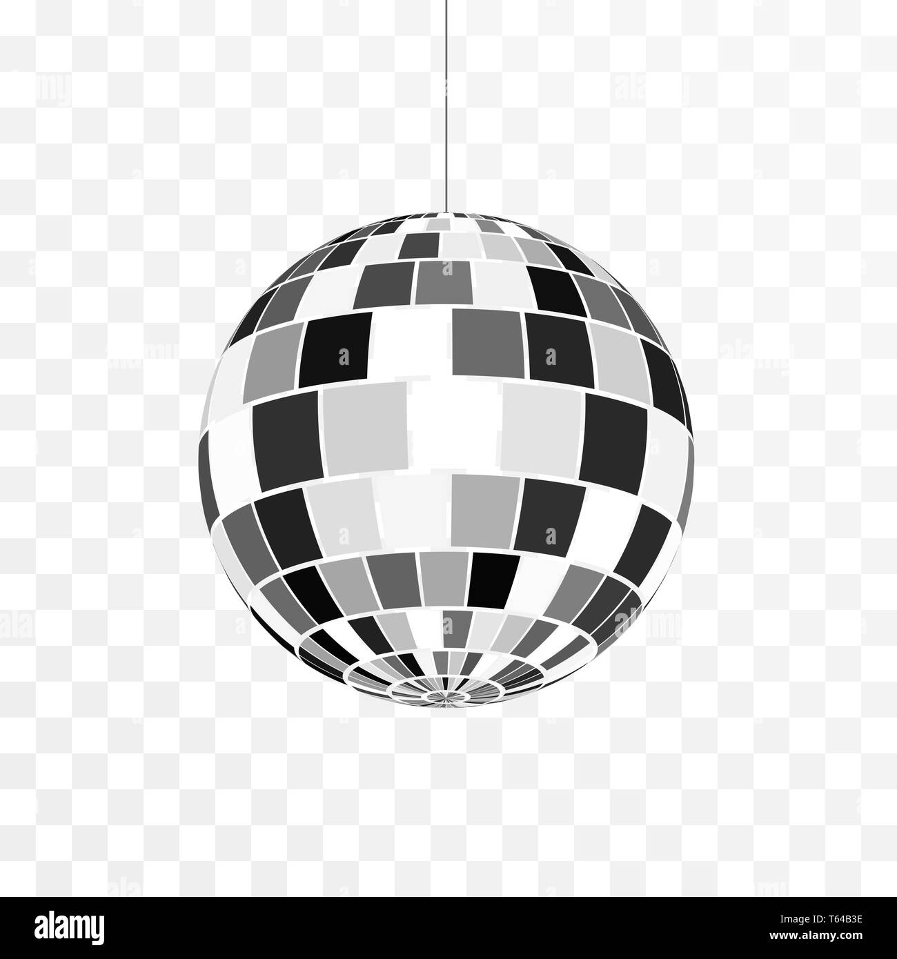 Disco Ball Icon Symbol Nightlife Retro Disco Party Vector Illustration Isolated On Transparent Background Stock Vector Image Art Alamy