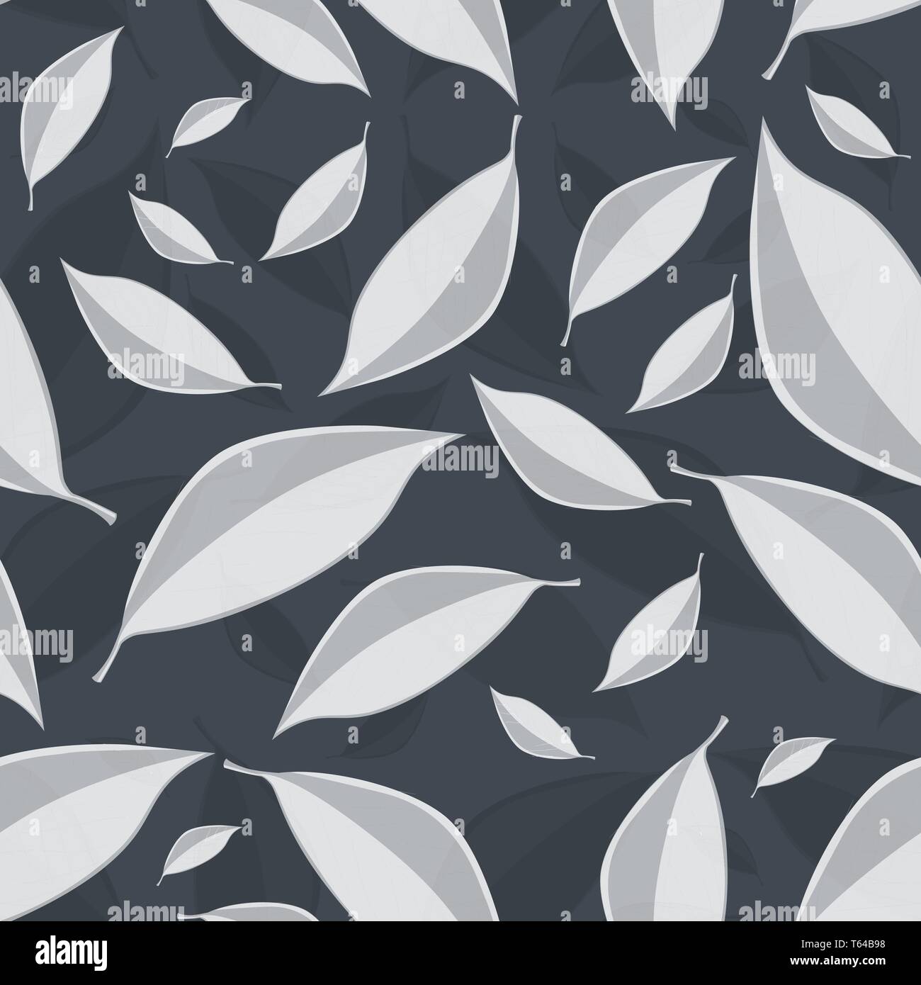 Vector seamless texture with leaves Stock Vector Image & Art - Alamy