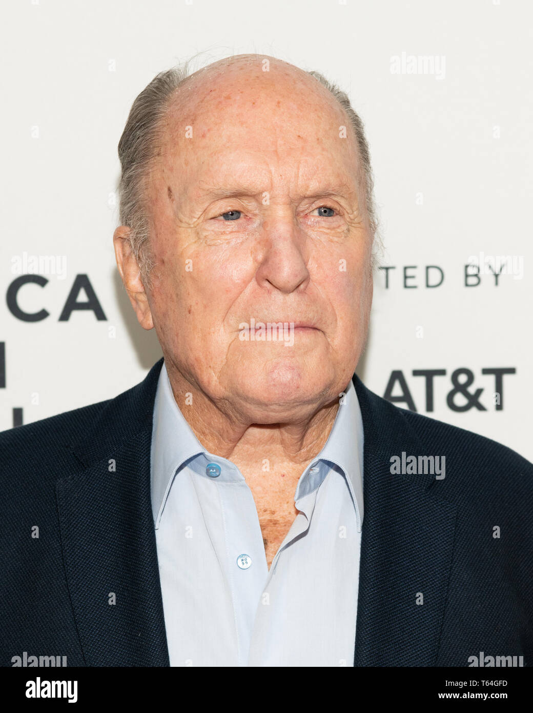 Robert Duvall at the Tribeca Film Festival red carpet arrivals for 'Anniversary Film: Apocalypse Now - 40 years and restoration' at the Beacon Theatre in New York City. Stock Photo