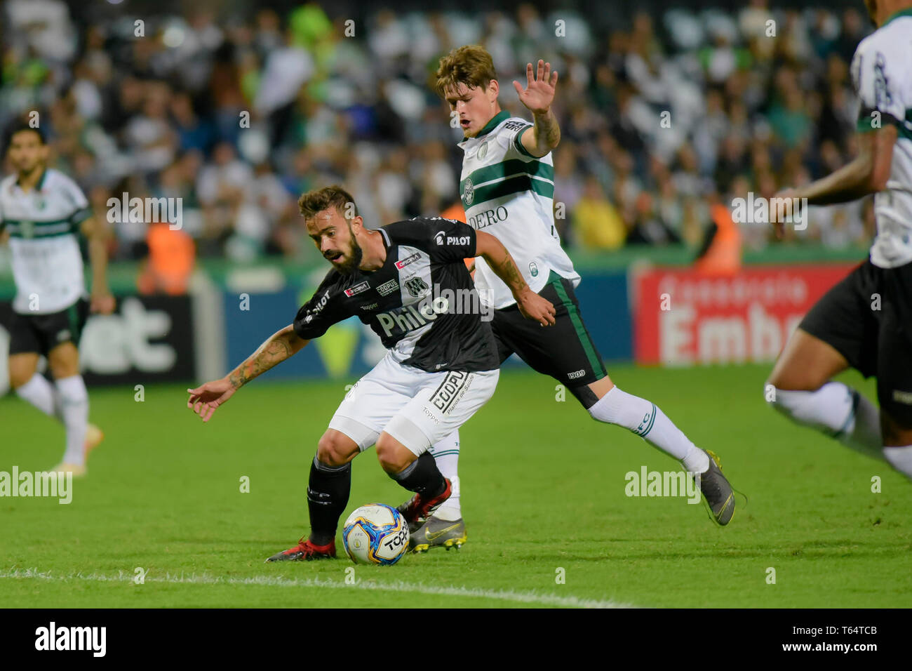 Curitiba Brazil 29th Apr 2019 Matheus Vargas And Luiz Henrique During Coritiba Vs Ponte Preta Match