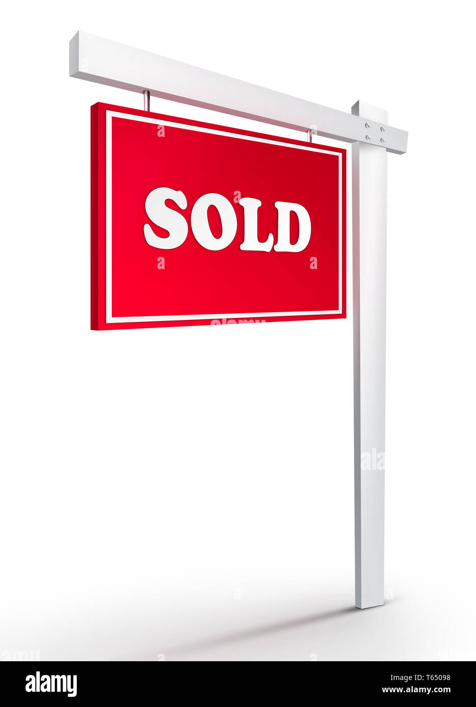 Real Estate Sign – Sold Stock Photo - Alamy