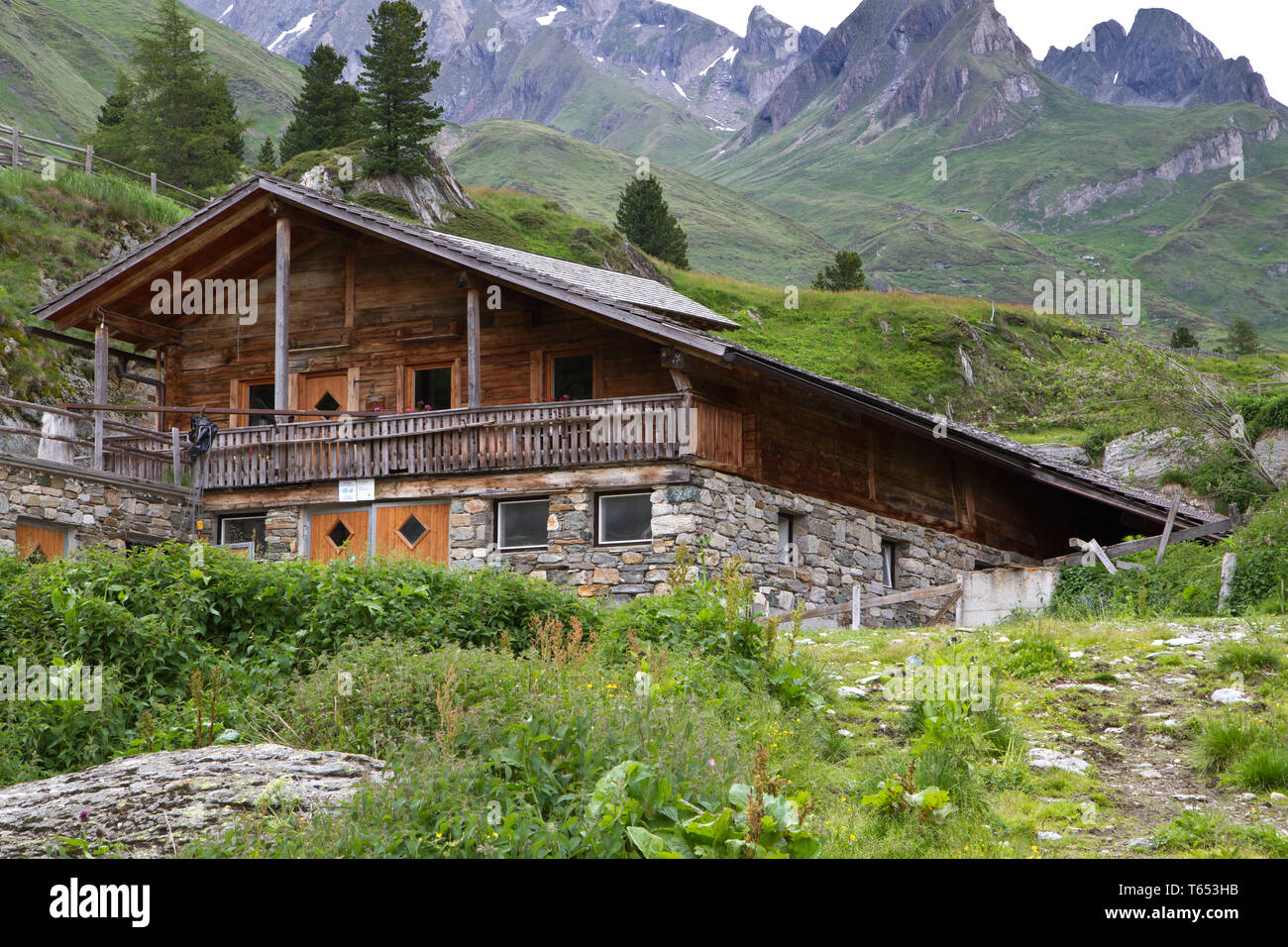 Shieling in South Tyrol, Austria, Europe Stock Photo