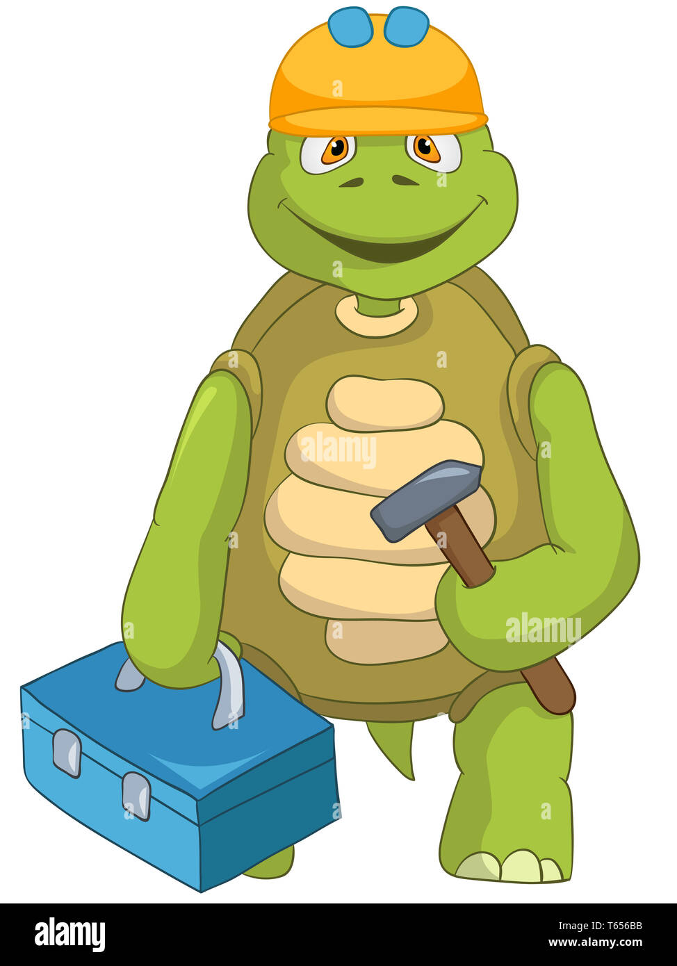 Funny Turtle. Contractor Stock Photo - Alamy