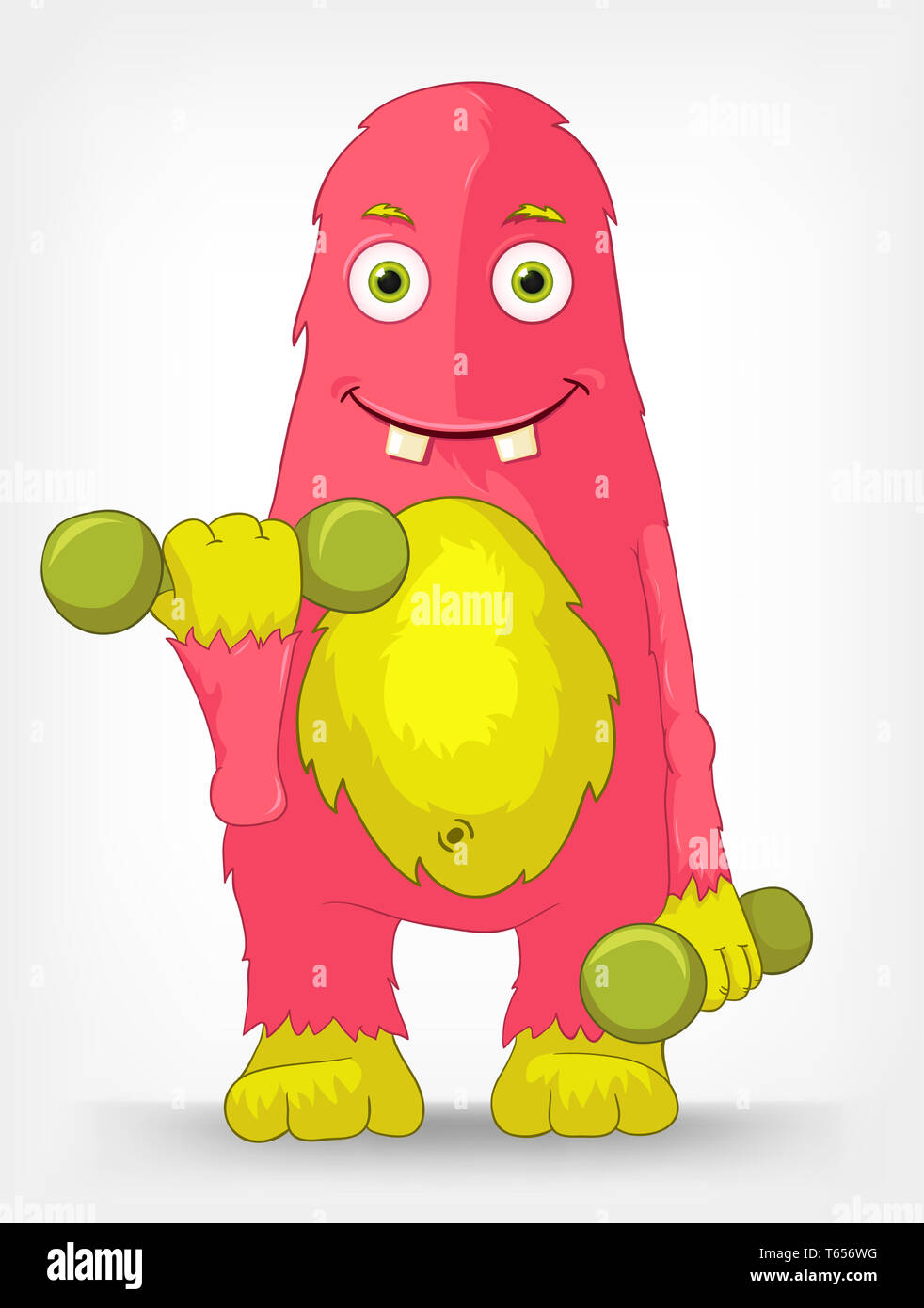 Funny Monster. Gym Stock Photo - Alamy