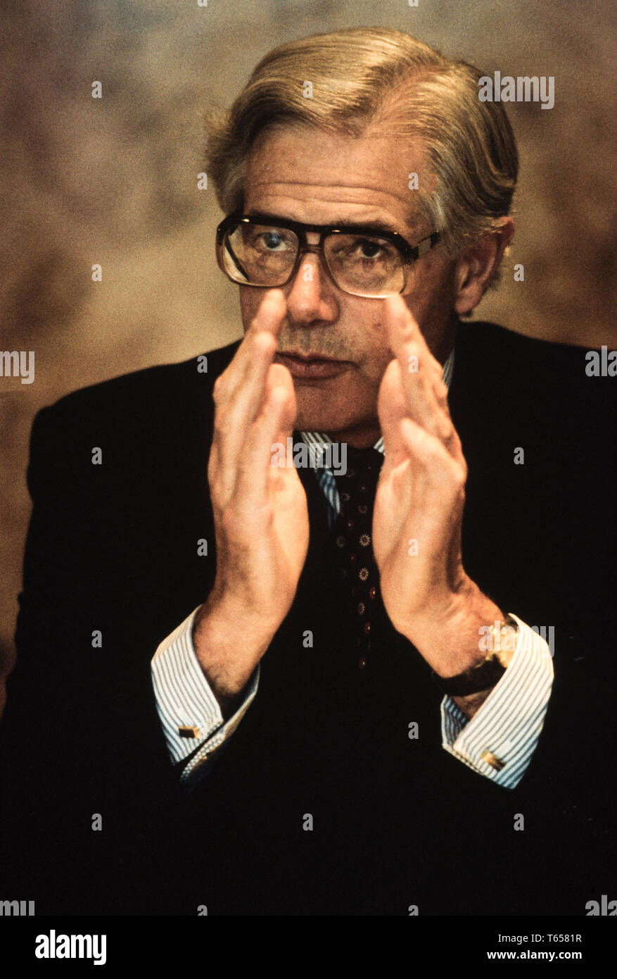 Gavin Relly Ogilvie Thompson Chairman of De Beers photographed in his London Hatton ...