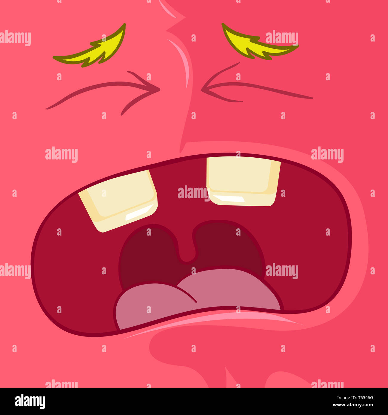 Furry monster icon cartoon hi-res stock photography and images - Alamy