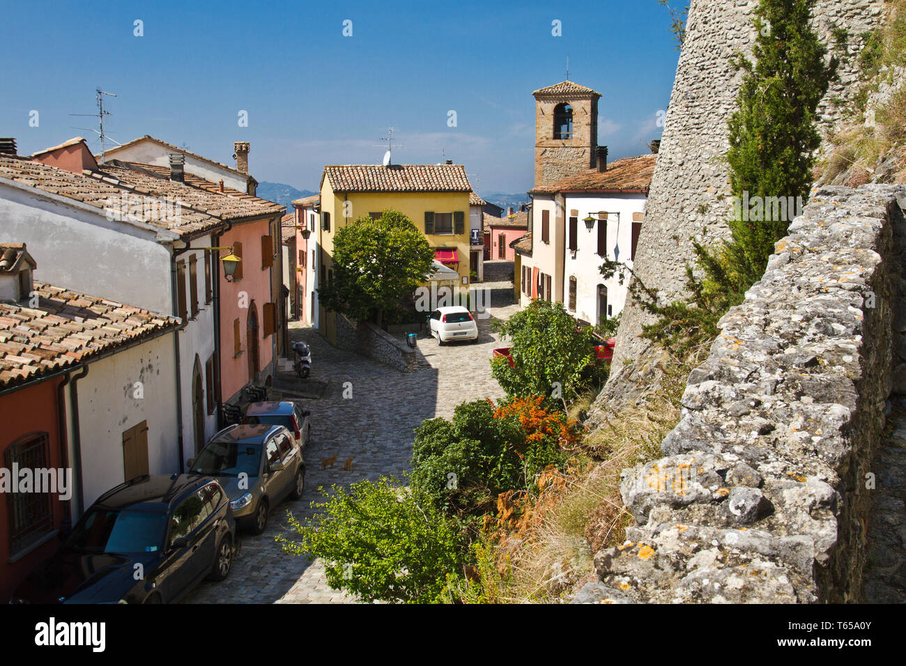 Small Village Montebello, Italy Stock Photo - Alamy