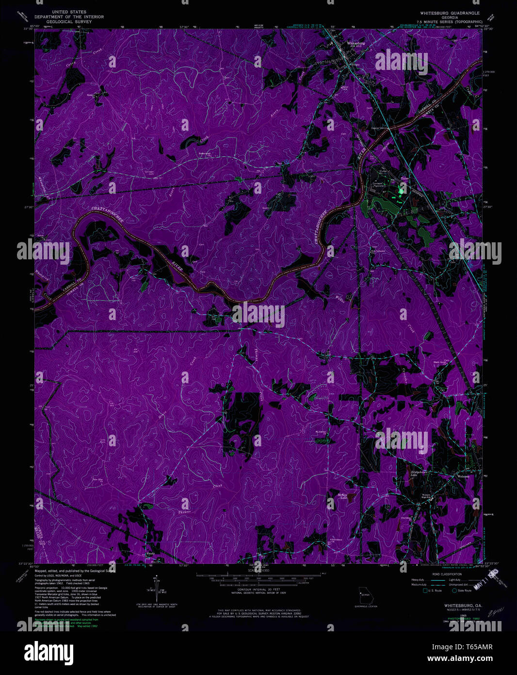 Map of whitesburg hires stock photography and images Alamy