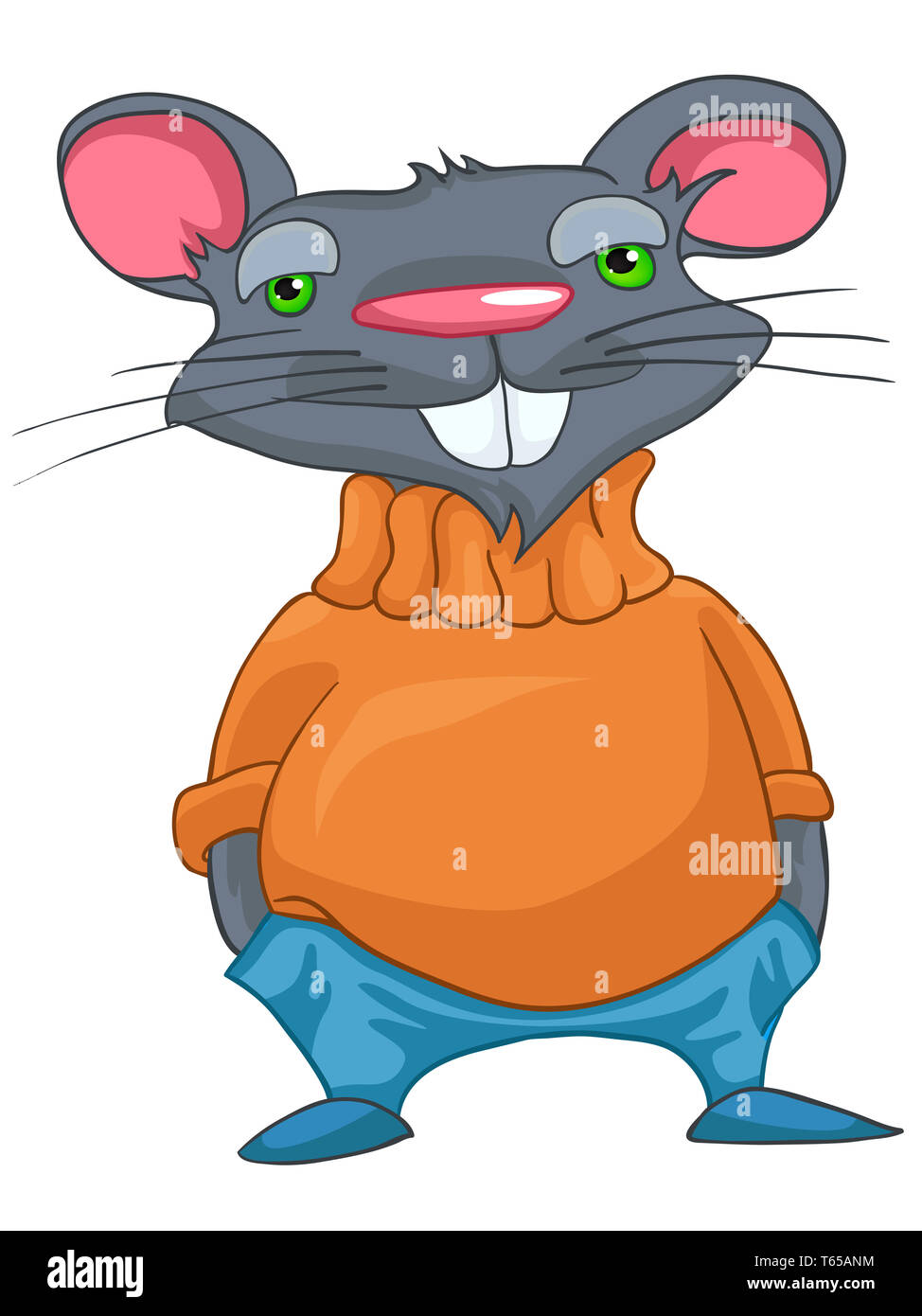 Cartoon Character Rat Stock Photo Alamy
