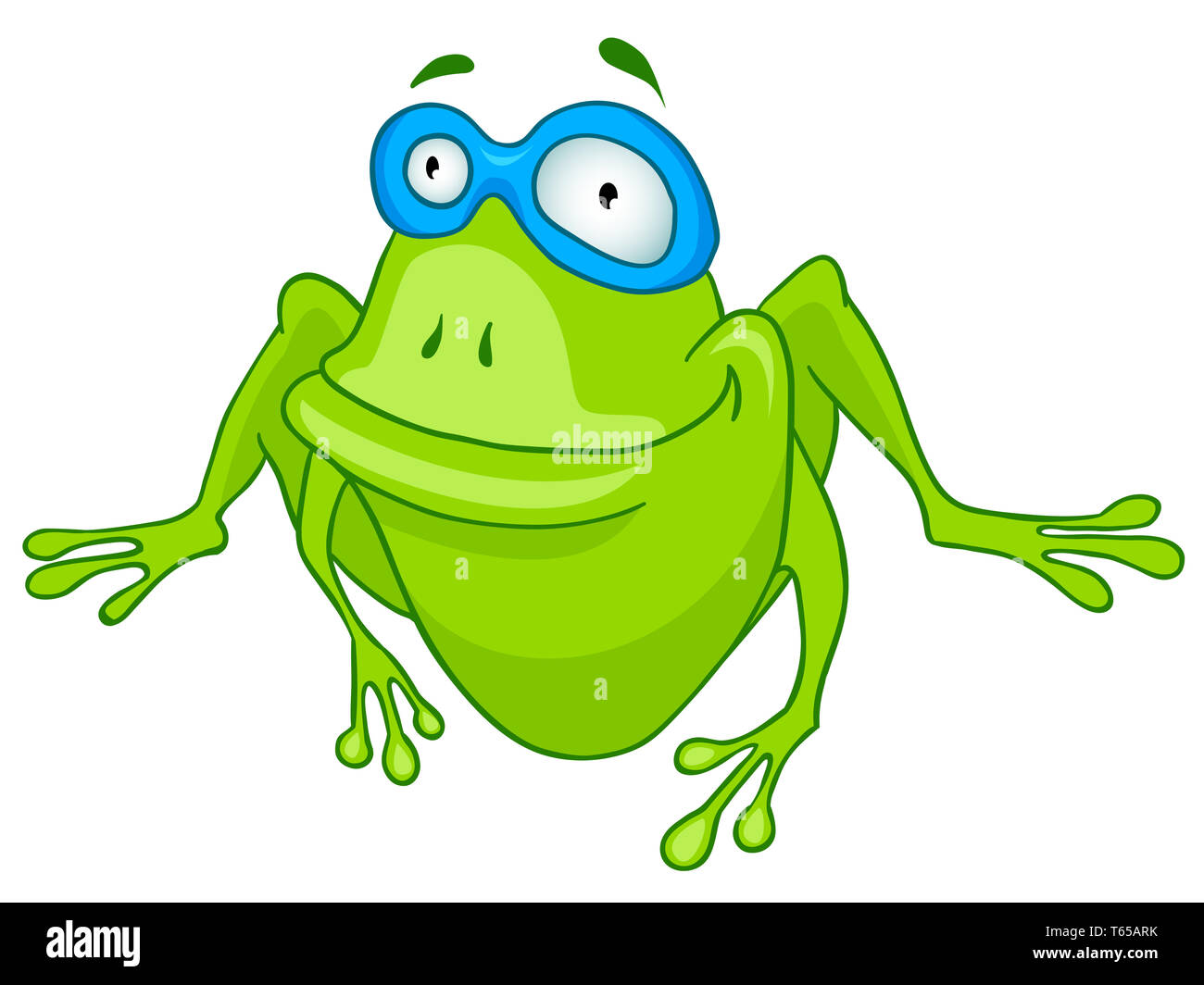 Cartoon Character Frog Stock Photo - Alamy