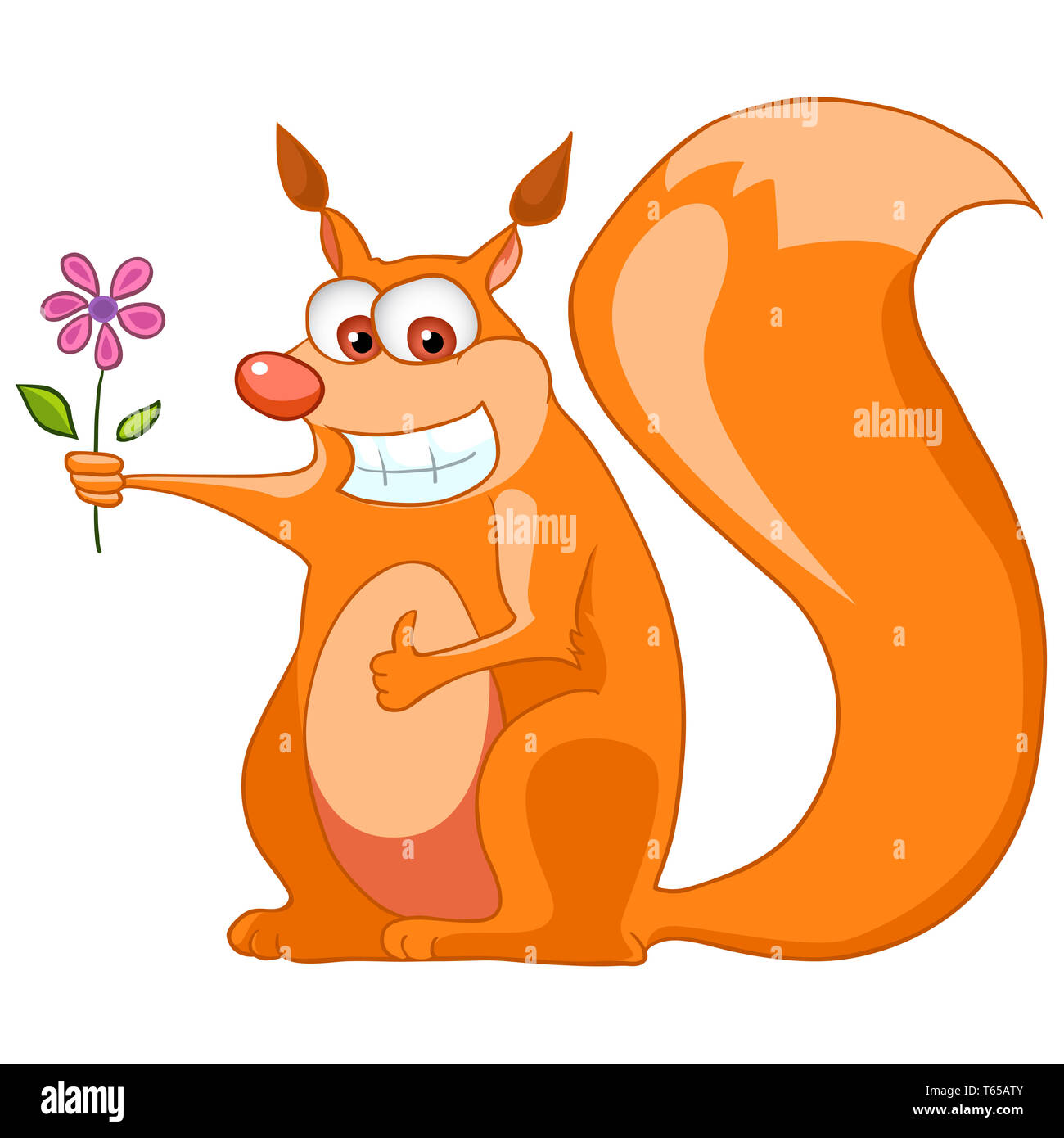 Cartoon Character Squirrel Stock Photo - Alamy