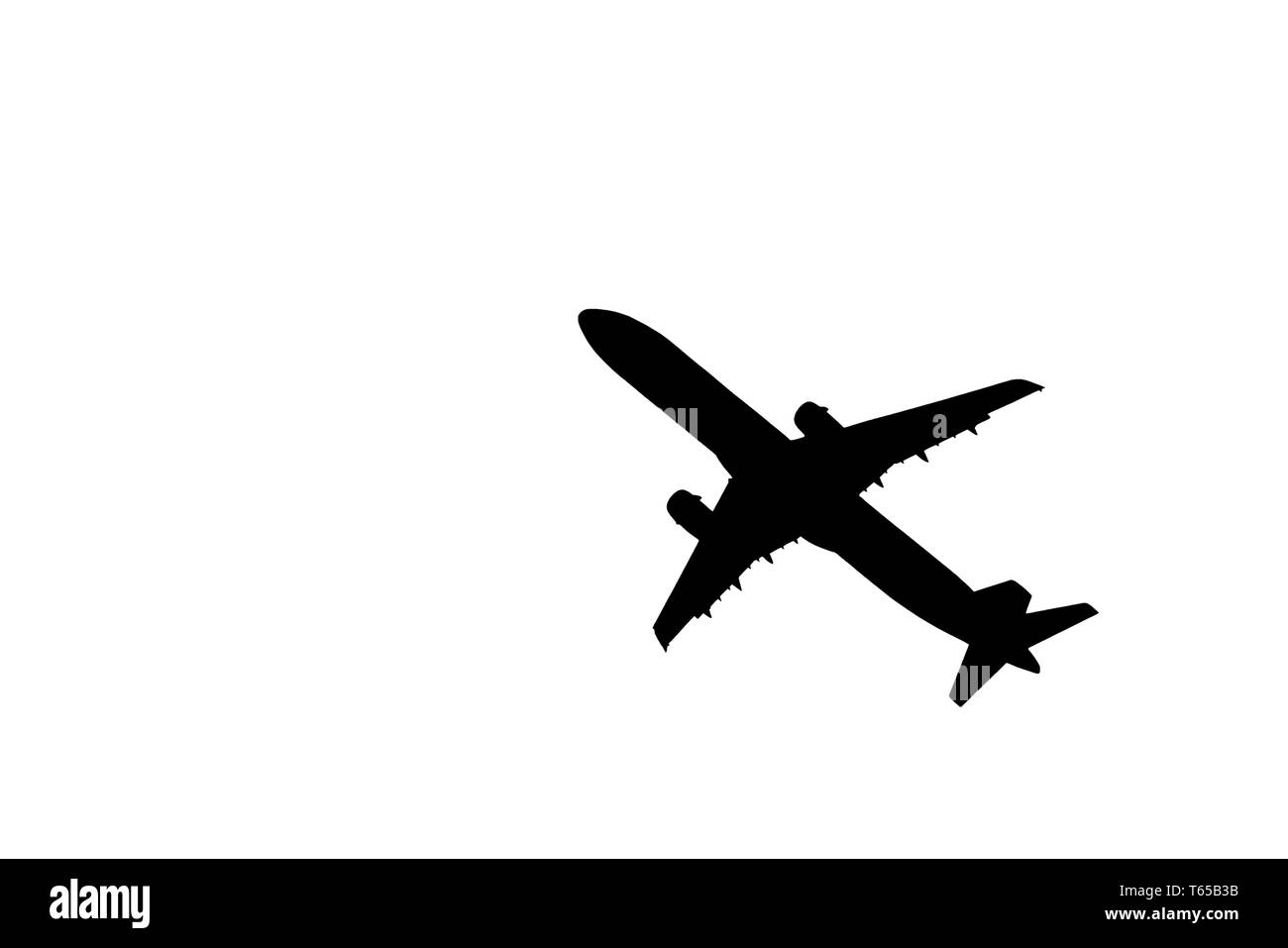 Aeroplane, Silhouette Stock Photo