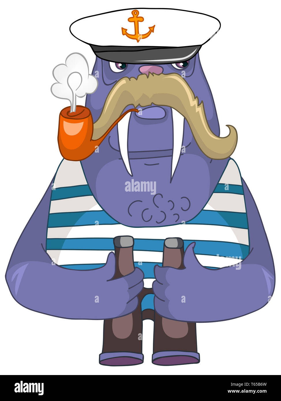 Walrus cartoon hi-res stock photography and images - Alamy