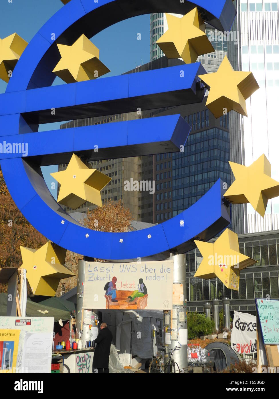 Headquarter of the European Central Bank (ECB), Frankfurt, Germany Stock Photo