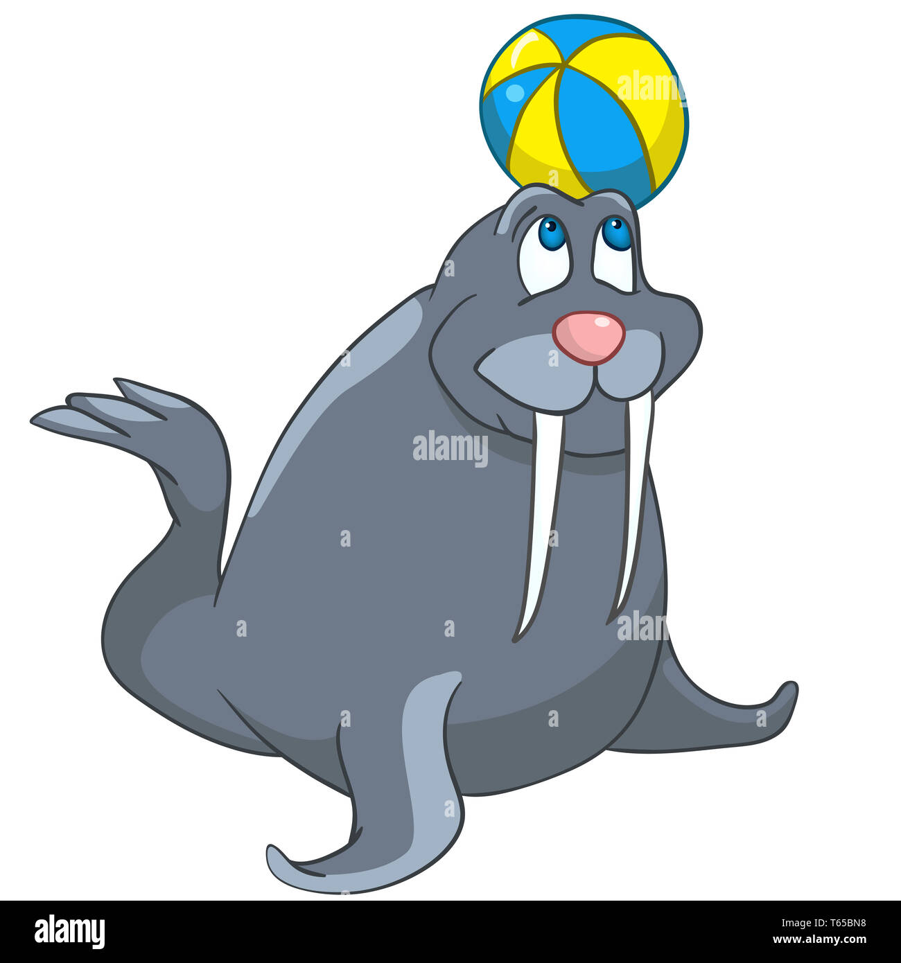 Cartoon Character Seal Stock Photo Alamy