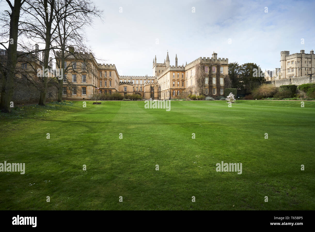 New College, Oxford: Garden Quadrangle and the College Garden Stock Photo
