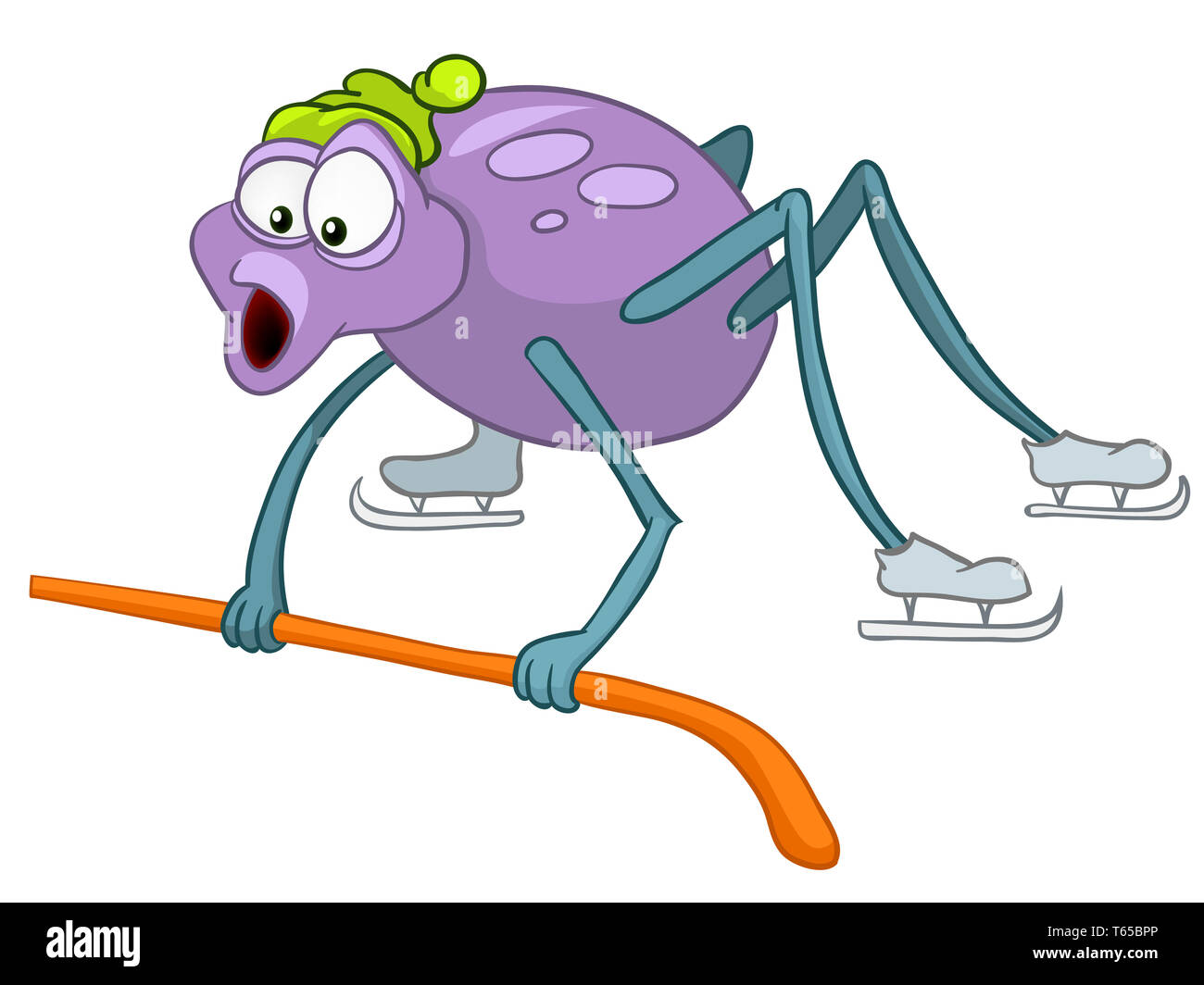 Cartoon Character Spider Stock Photo