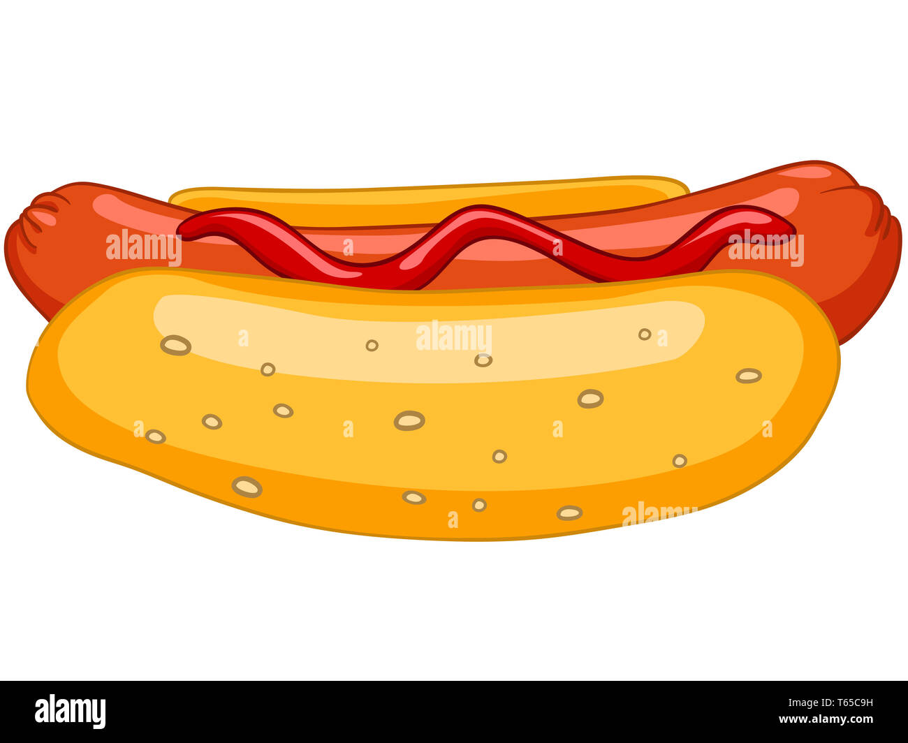 Cartoon hotdog hi-res stock photography and images - Alamy