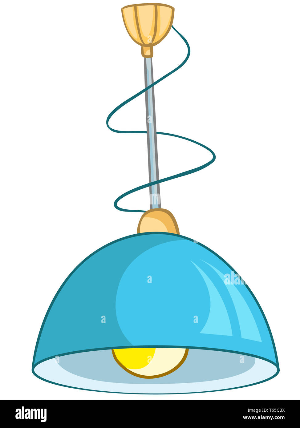 Led In House Cartoon Cartoon Home Lamp Stock Photo - Alamy
