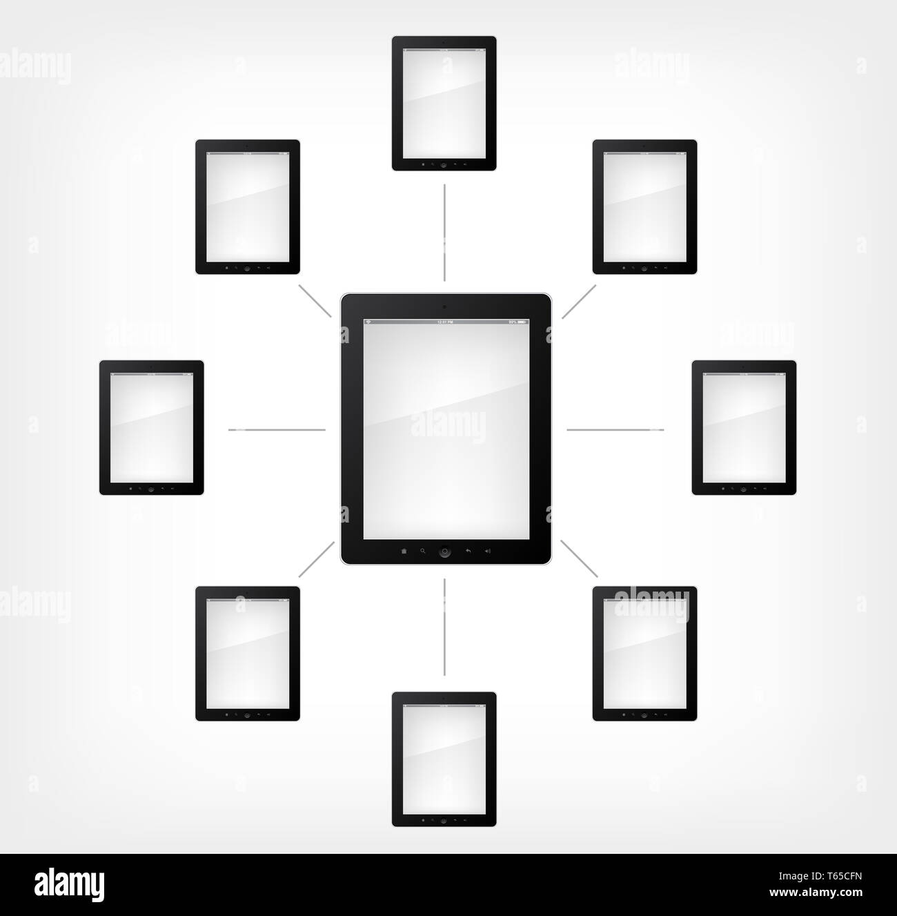 Set of Tablet PC Stock Photo Alamy