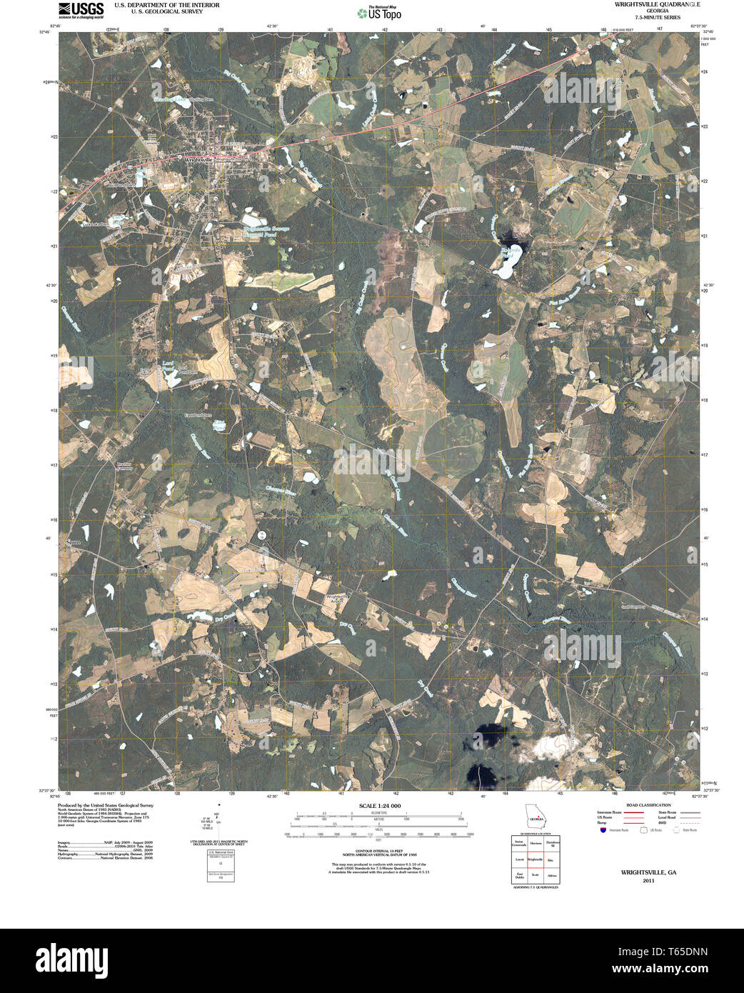 Wrightsville map hires stock photography and images Alamy