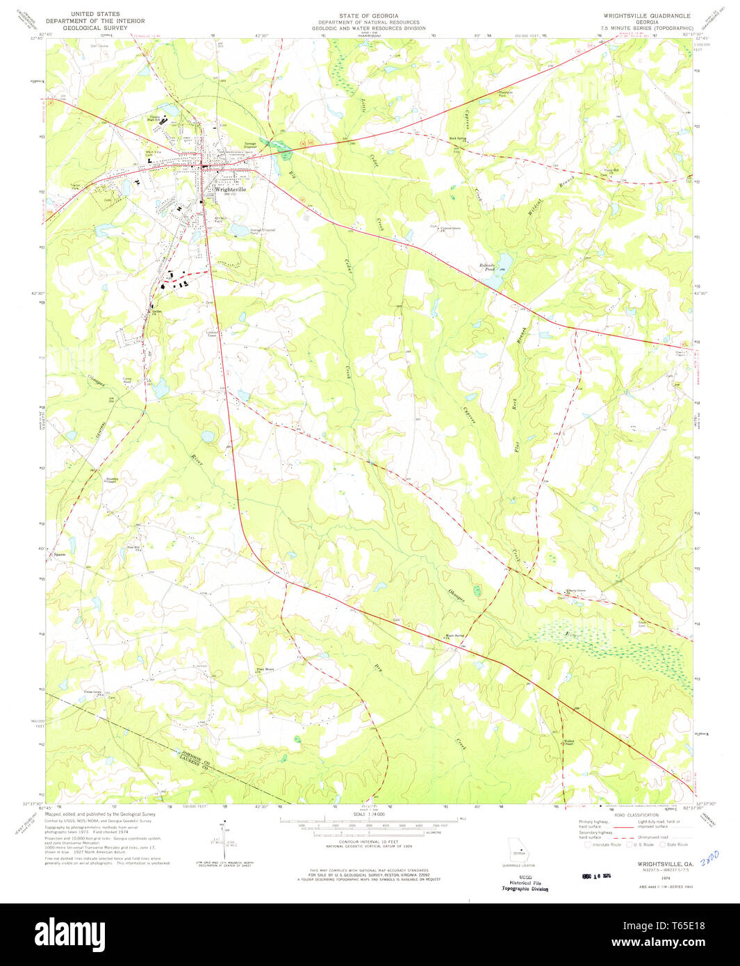 Wrightsville map hires stock photography and images Alamy