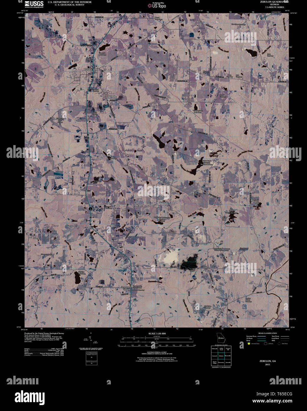 Map of zebulon hires stock photography and images Alamy