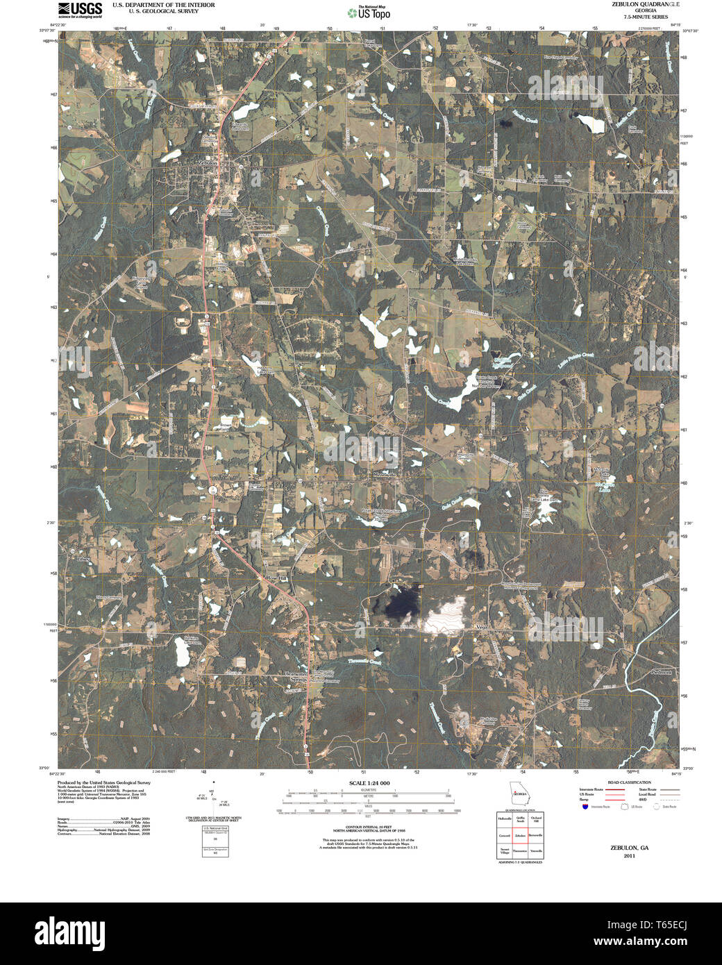 Zebulon map hires stock photography and images Alamy