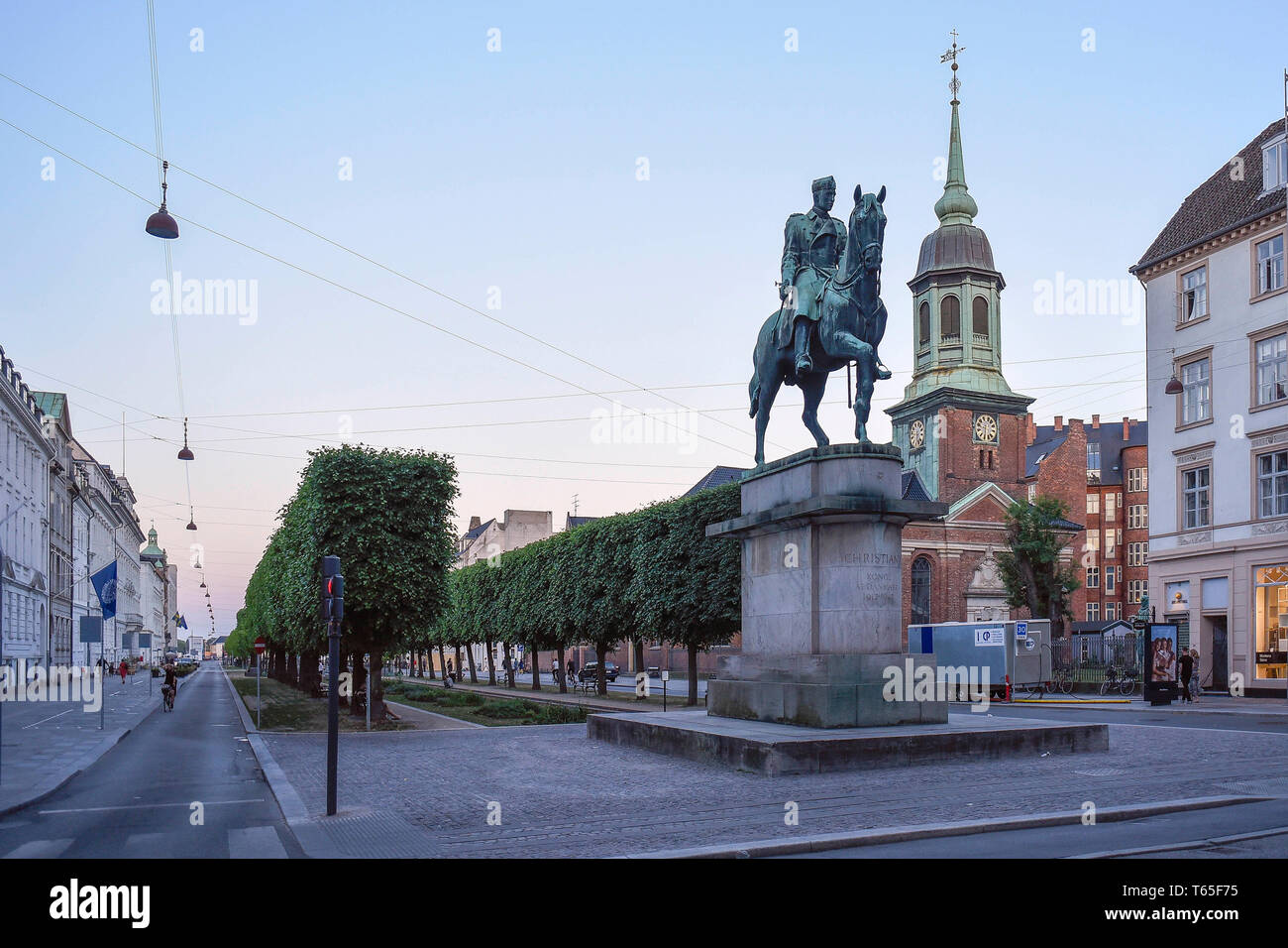 Equestrian statue of king christian x hi-res stock photography and ...