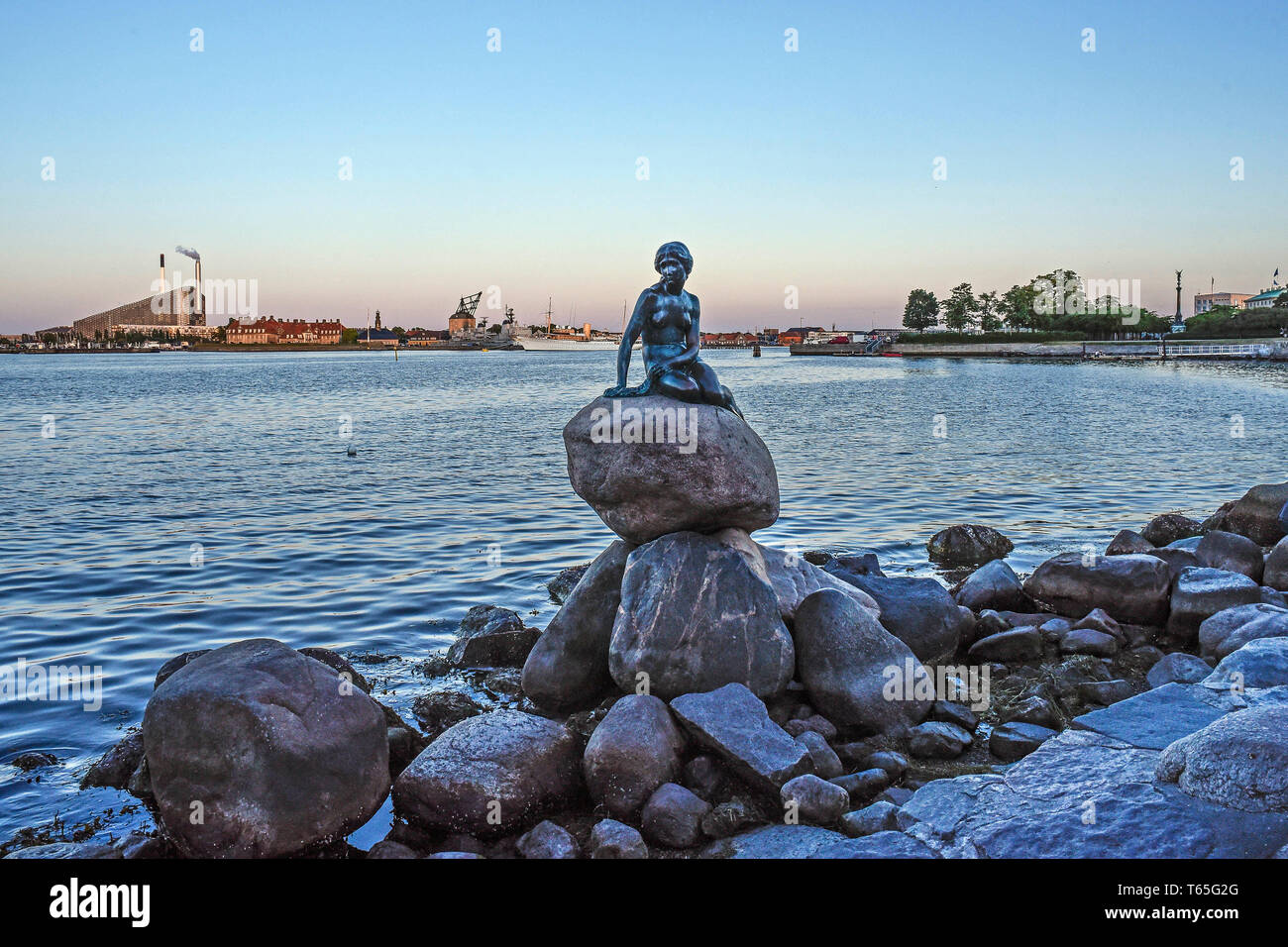 Denmark, Copenhagen, The Little Mermaid is a bronze statue by Edvard ...