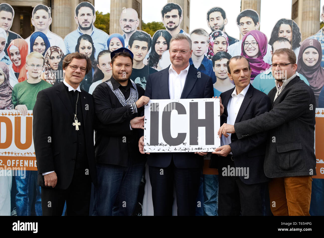 Campaign against intolerance of culture in Berlin Stock Photo