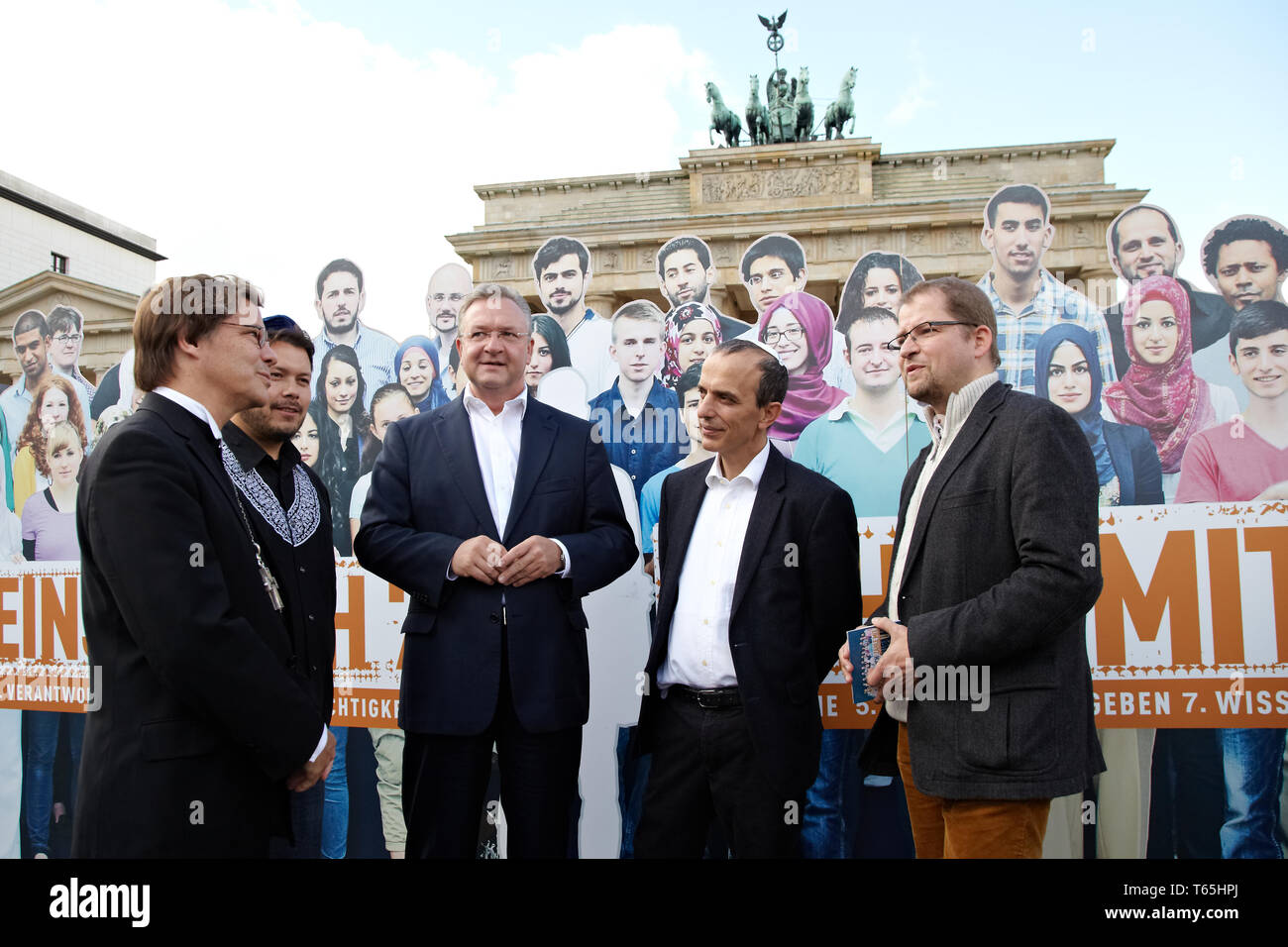 Campaign against intolerance of culture in Berlin Stock Photo