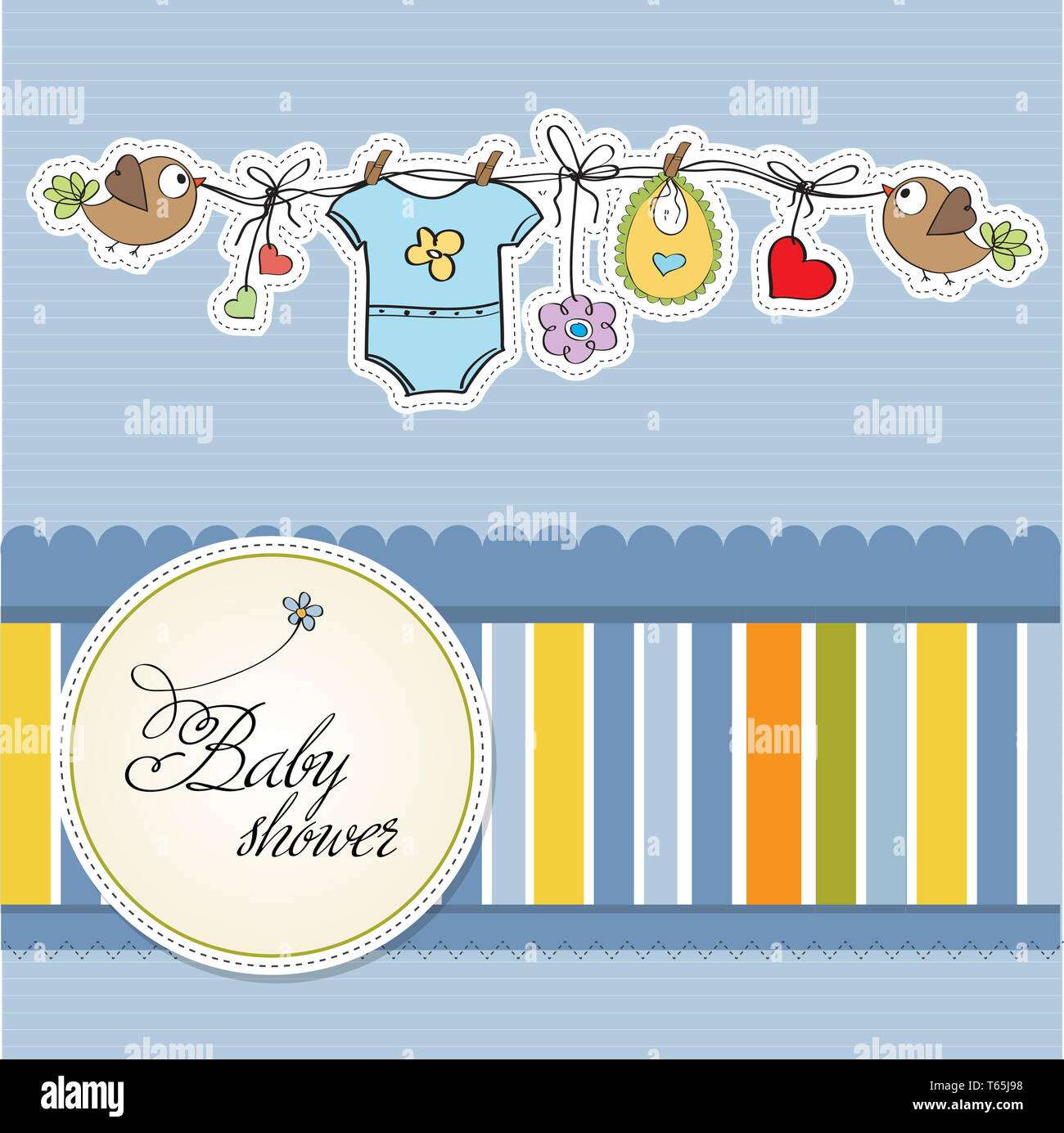 baby boy shower card Stock Photo Alamy