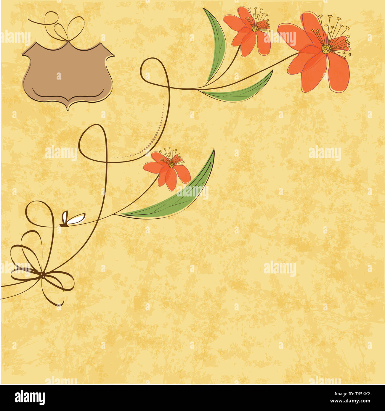 seamless pattern background with flowers Stock Photo - Alamy